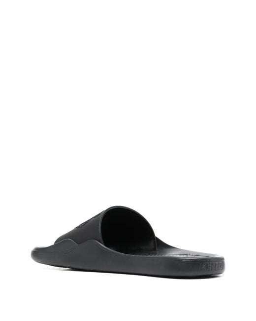 KENZO Black Tiger Pool Slides