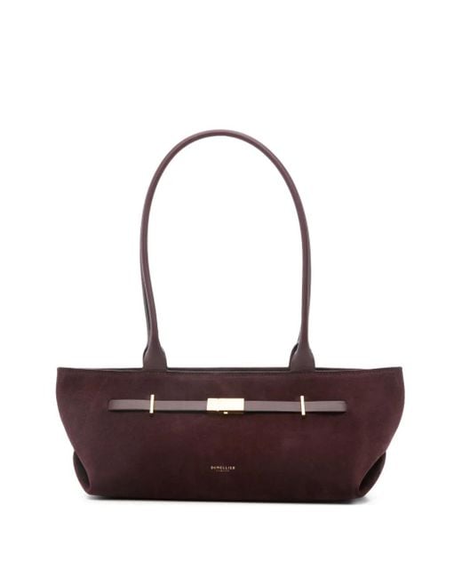 DeMellier London White New York Suede Shoulder Bag