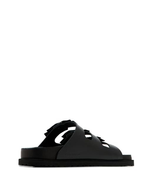 Birkenstock Black Triple-Strap Leather Sandals