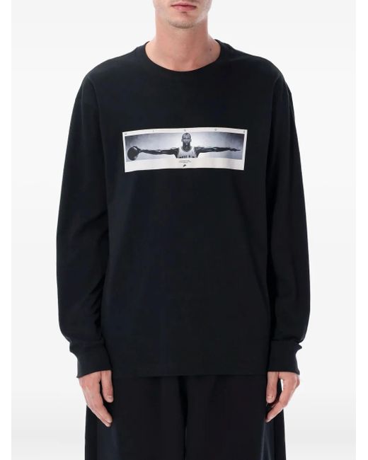 Nike Blue Photo-Graphic T-Shirt for men