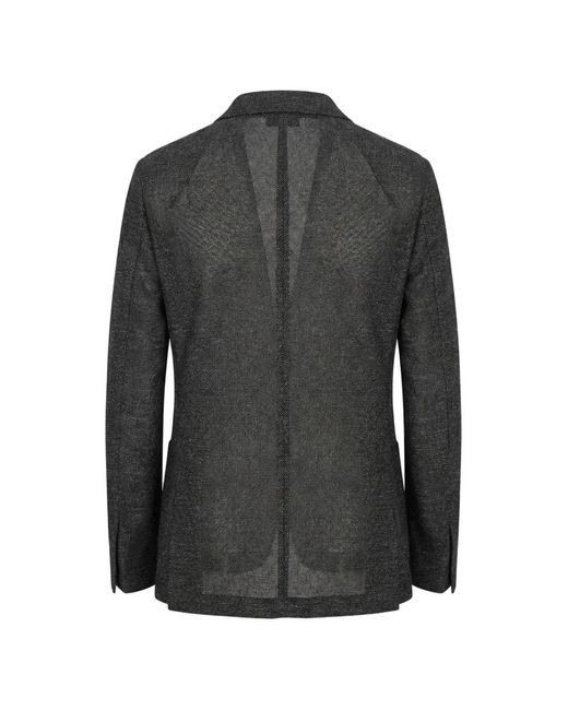 L.b.m. 1911 Black Notch-Lapel Single-Breasted Blazer for men
