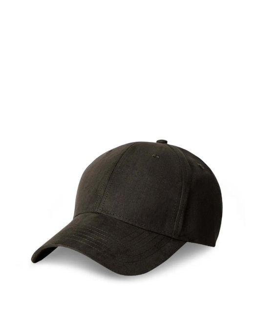 Hackett Black Suede-Textured Cap for men
