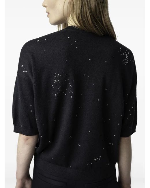 Zadig & Voltaire Black Wully Top