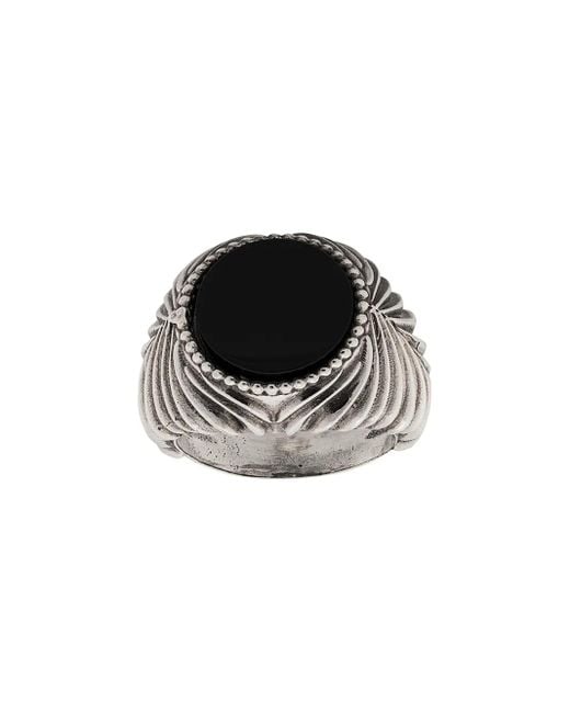 Bague À Design Texturé Emanuele Bicocchi en coloris Metallic