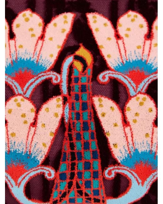 Etro エンブロイダリー ショルダーバッグ Red