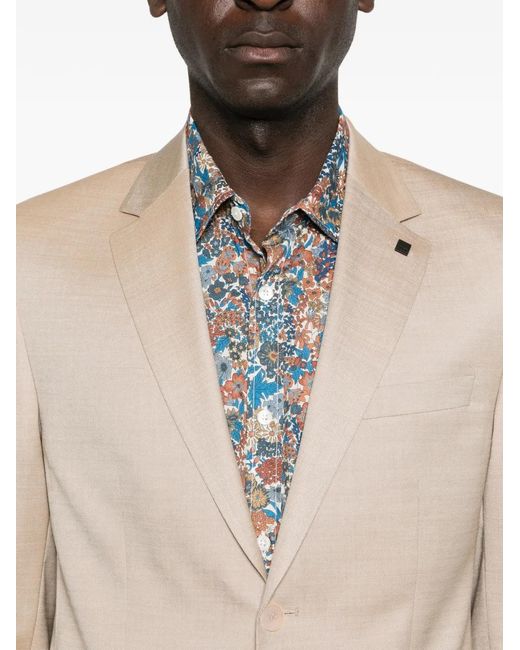 Karl Lagerfeld Natural Notched-Lapel Blazer for men
