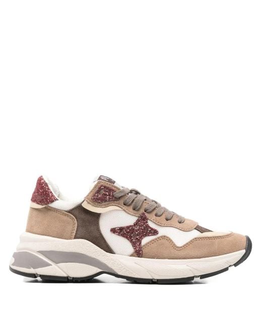AMA BRAND Pink Star-Appliqué Sneakers