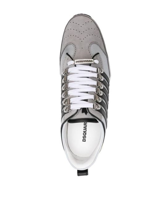 DSquared² Gray Original Legend Panelled Sneakers for men