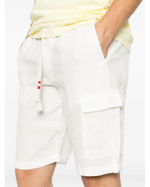 Mc2 Saint Barth White Drawstring Shorts for men