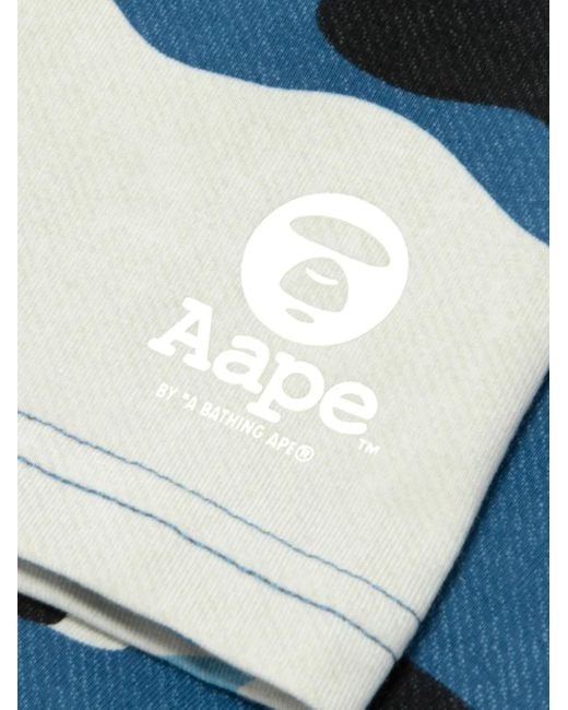 Aape By A Bathing Ape Boxershorts Met Camouflageprint En Logo in het Blue voor heren