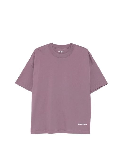 Carhartt Purple Link Script Short-Sleeve T-Shirt for men