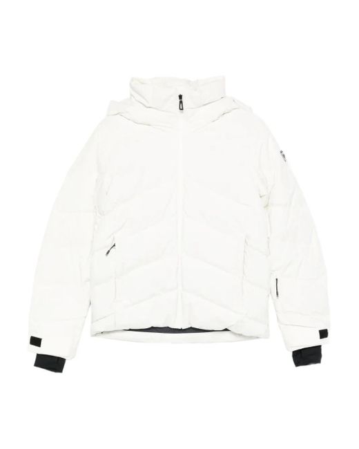 Rossignol White Hooded Puffer Jacket