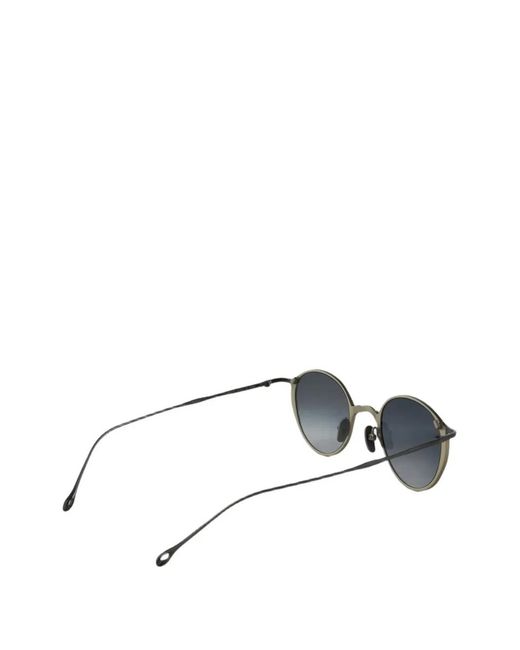 Rigards Blue Round-Frame Sunglasses