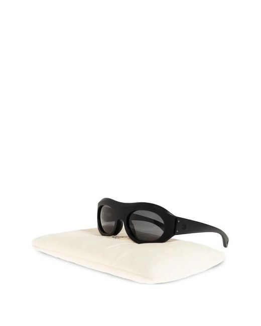 Moncler Black Oval-Frame Sunglasses