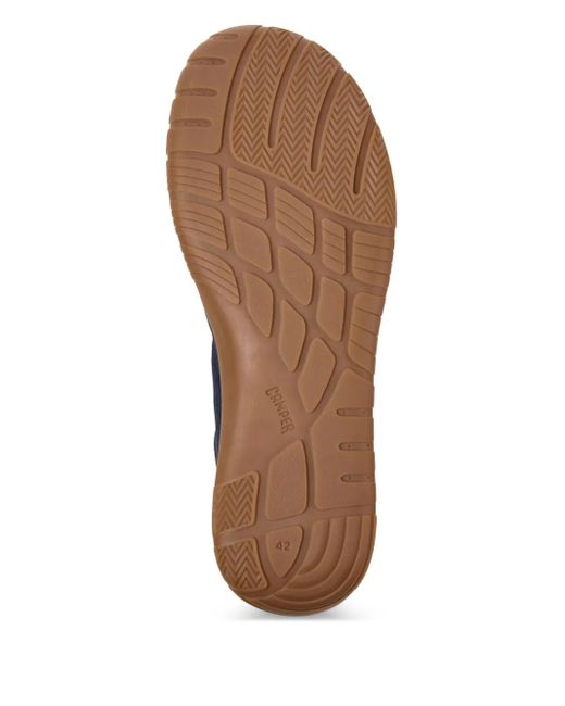 メンズ Camper レースアップ レザースニーカー Blue