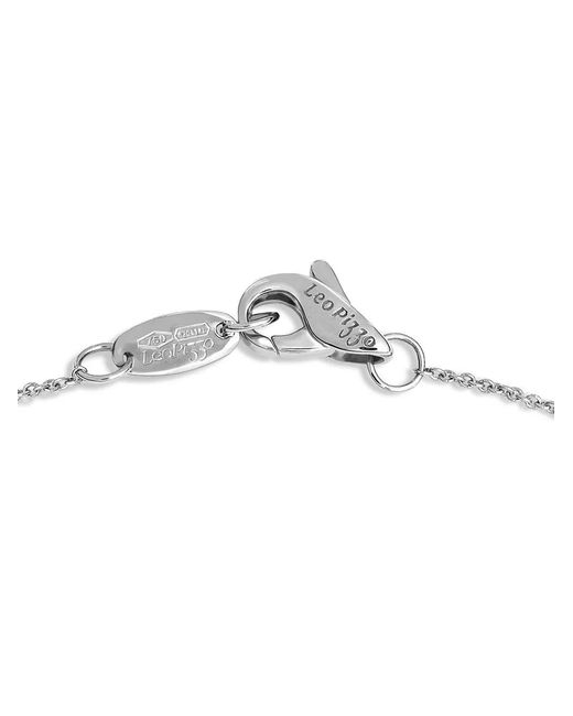 Leo Pizzo White 18Kt Flora Diamond Necklace