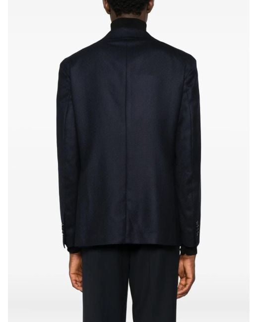 Tagliatore Black Single-Breasted Blazer for men