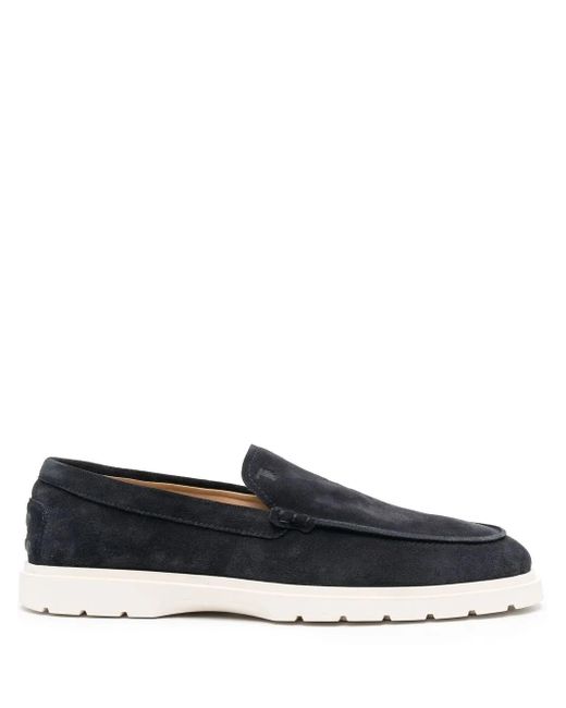 Tod's Blue Suede Moccasin for men