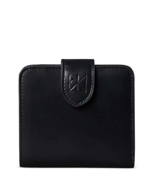 Calvin Klein Black Square-Shape Leather Wallet