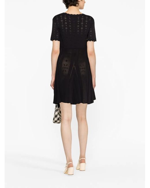 Viktor & Rolf Black Short-Sleeves Mini Dress