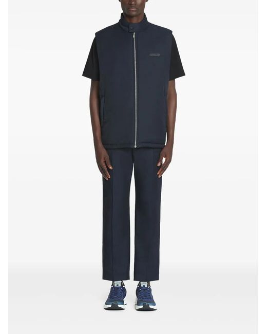 Lanvin Blue Polyamide And Cotton Blend Jacket for men