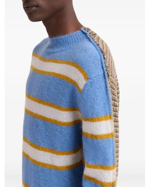 Marni Blue Light Mohair Blend Sweater for men
