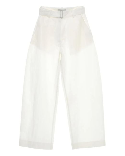 Studio Nicholson ベルテッド パンツ White