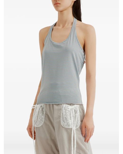Mini Cream Gray Graphic-Print Layered T-Shirt