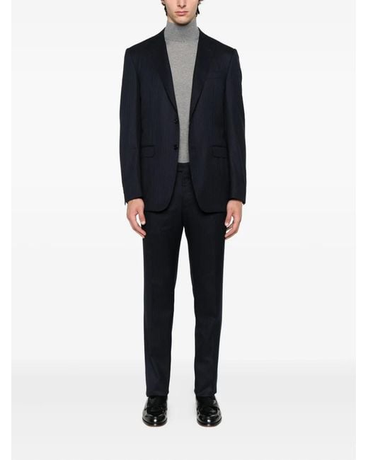 Canali Black Pinstripe Suit for men