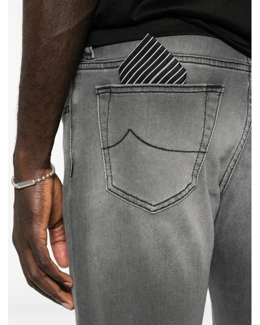 Jacob Cohen Gray Five-Pocket Denim Jeans for men