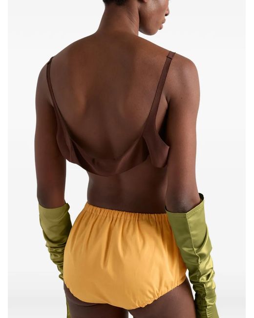 Prada Natural Poplin Shorts