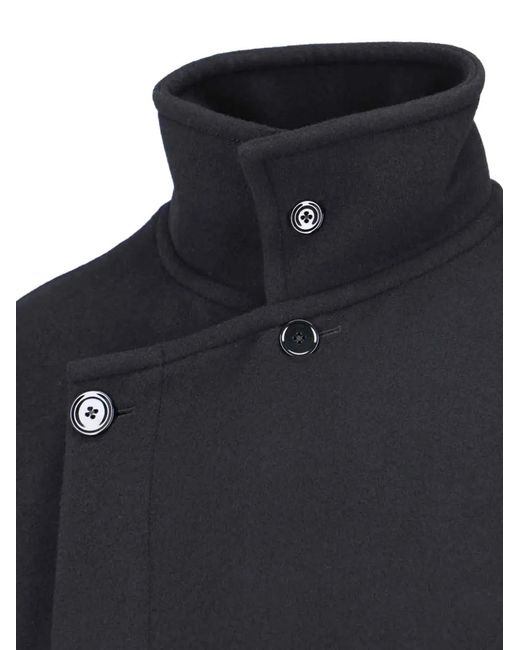Lemaire Black Wrap Coat