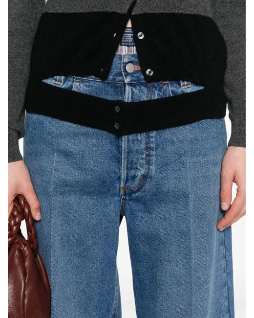 MERYLL ROGGE Blue Straight-Leg Jeans
