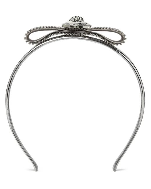 Versace Black Gianni Ribbon Headband