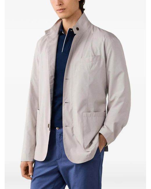 Hackett Gray Veste En Jean À Poches Poitrine for men