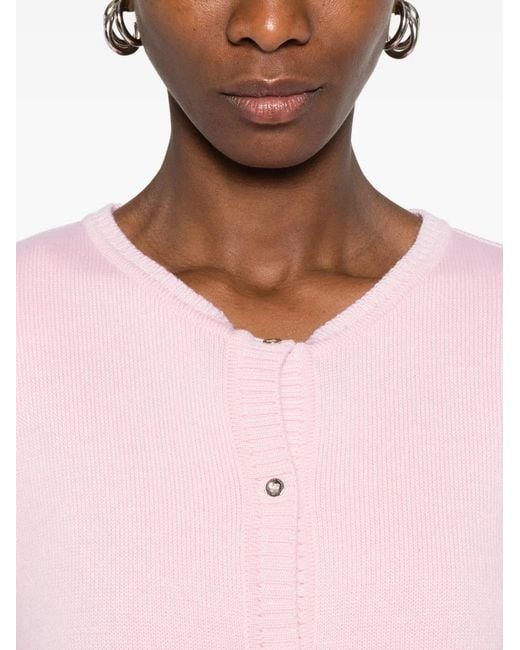 Marques'Almeida Pink Double-Layer Cardigan