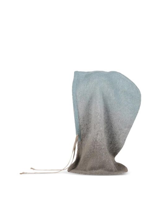 JUN/NAKAYAMA Black Gradient Drawstring Balaclava for men