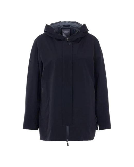 Chaqueta Con Cremallera Y Capucha Herno de color Blue