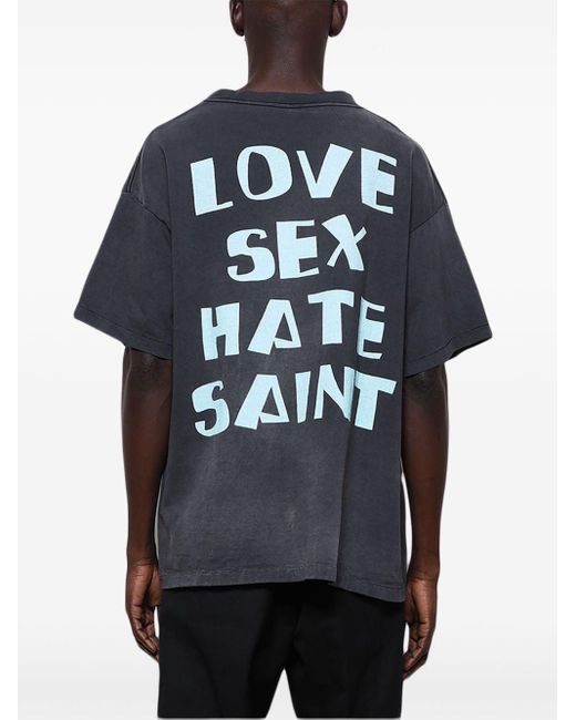 Camiseta con estampado gráfico SAINT Mxxxxxx de hombre de color Blue