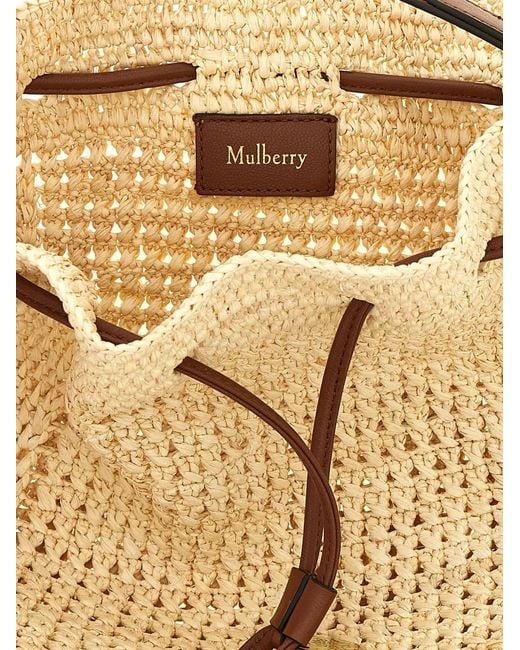Mulberry Natural Crochet Bucket Bag