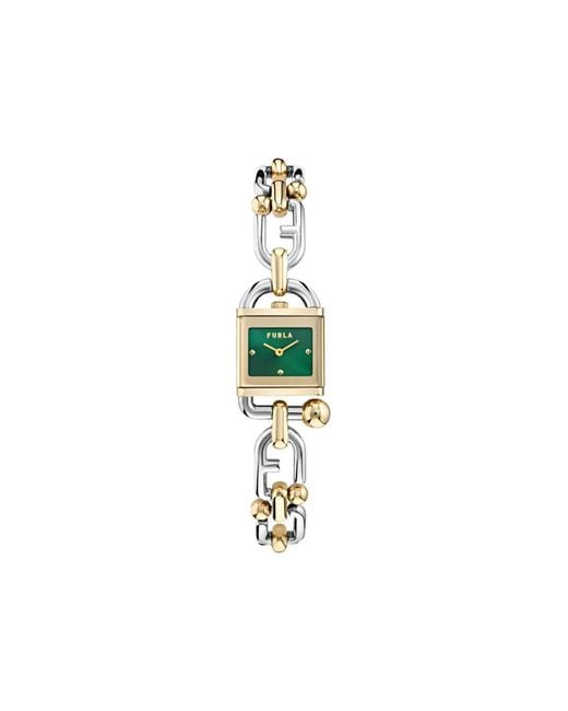 Furla White Stainless Steel 24Mm