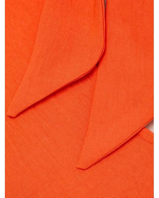 Morgan Orange Olia Sleeveless Top