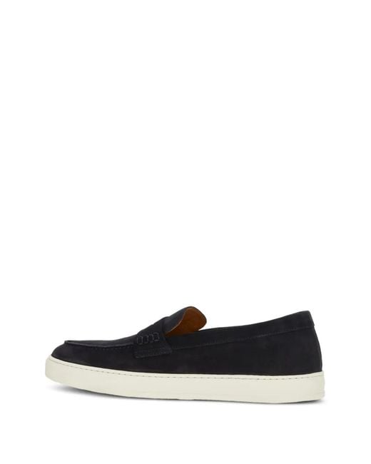 Doucal's White Suede Slip-On Loafers for men