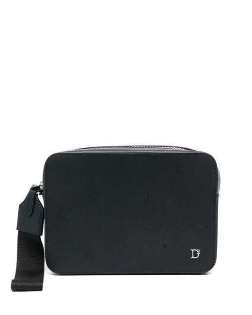 Monogram-embellished clutch bag DSquared² de hombre de color Black