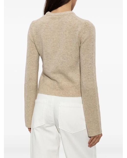 By Malene Birger White Hannah Ribbed-Knit Sweater