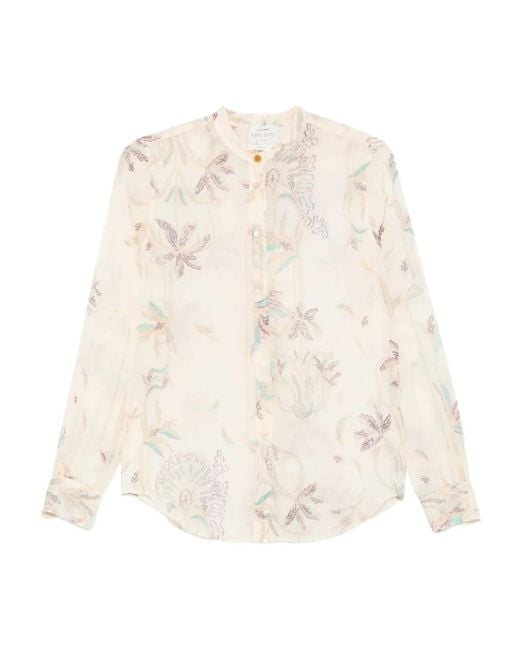 Camisa con estampado floral Forte Forte de color White