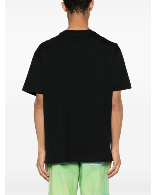3.PARADIS Katoenen T-shirt Met Hologram in het Black voor heren