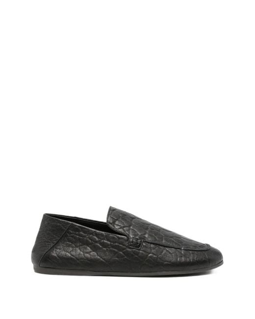 Sofie D'Hoore Black Fenix Loafer Mit Kroko-Effekt