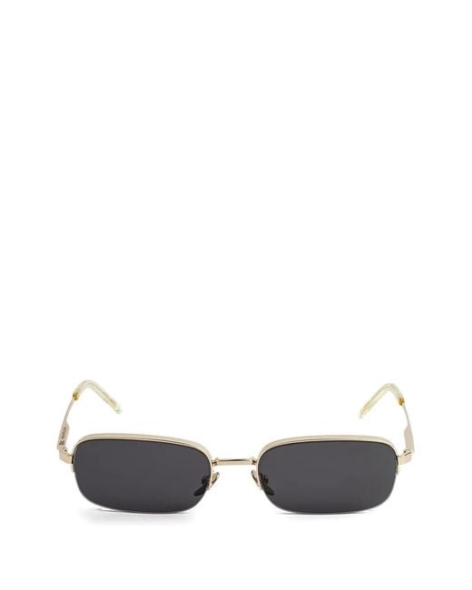 Kaleos Eyehunters White Vandergoot Rectangle-Frame Sunglasses
