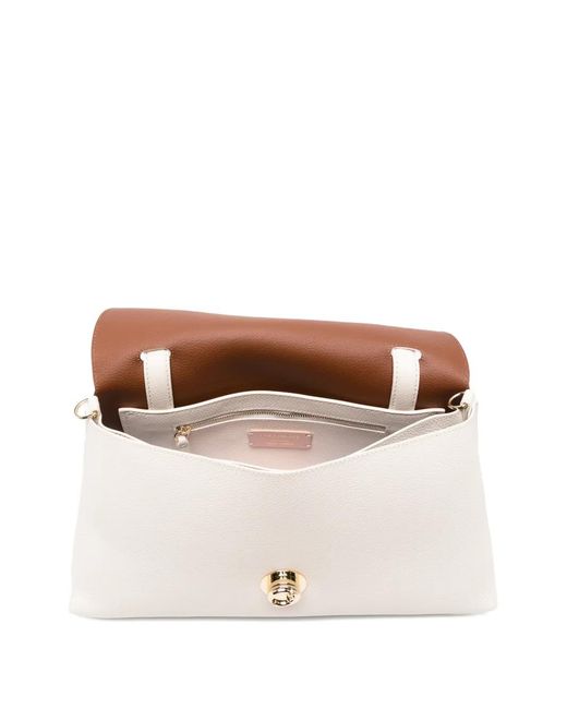 Coccinelle White Leather Tote Bag
